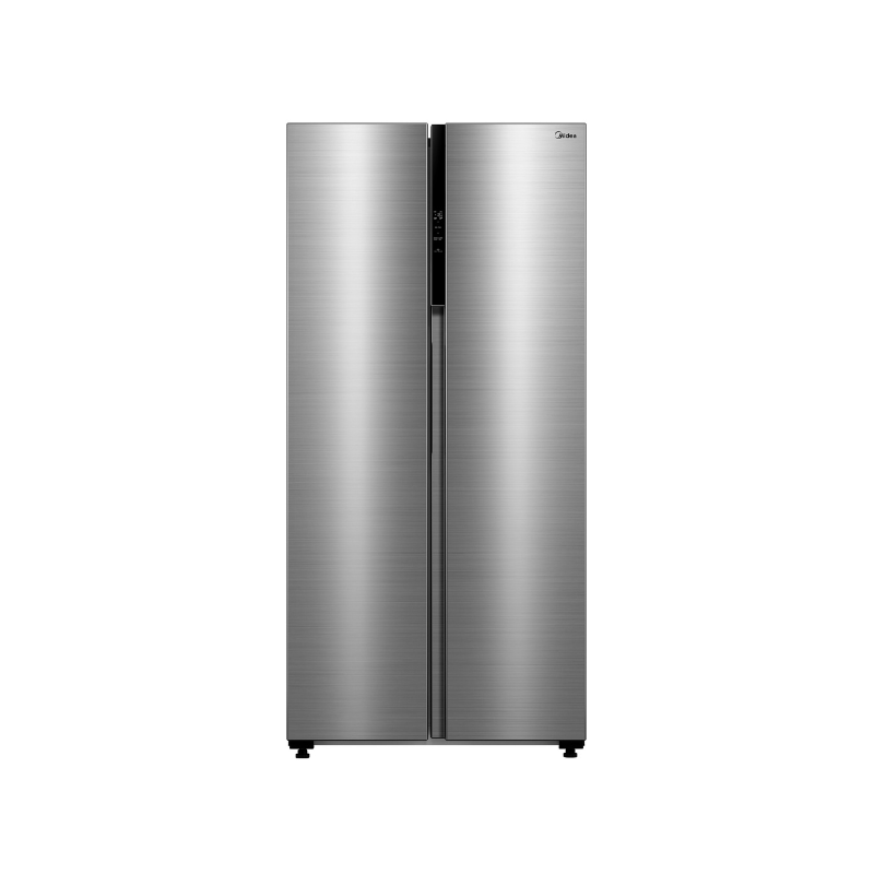 Midea American Style Side-By-Side Fridge Freezer (Inox Grey)