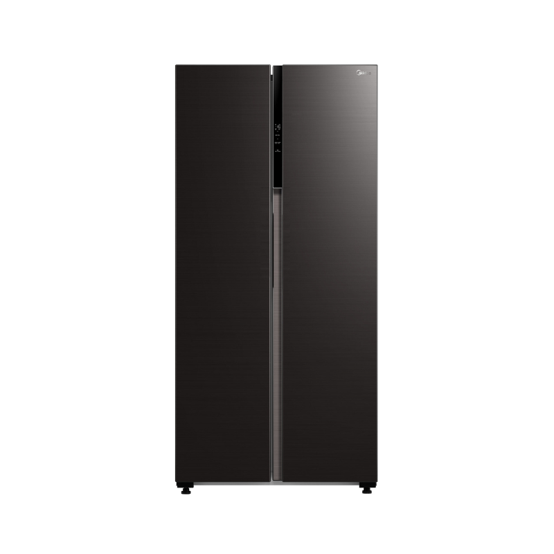 Midea American Style Side-By-Side Fridge Freezer (Jazz Black)