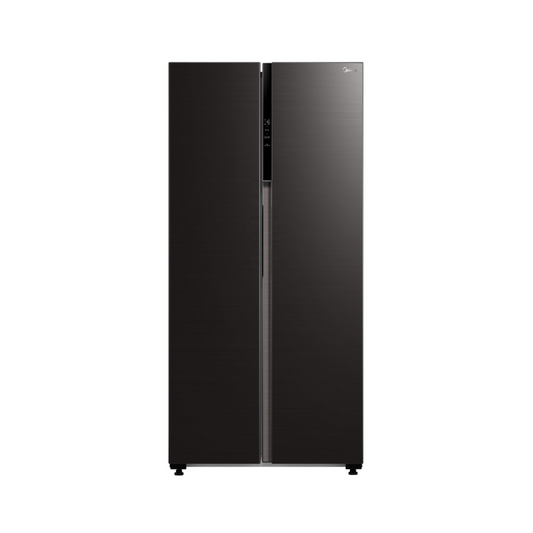 Midea American Style Side-By-Side Fridge Freezer (Jazz Black)