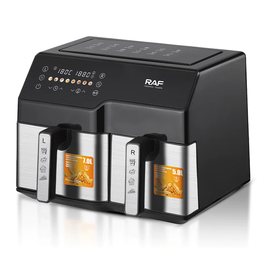 RAF Air Fryer 7L + 5L Capacity - Multi-Purpose Machine