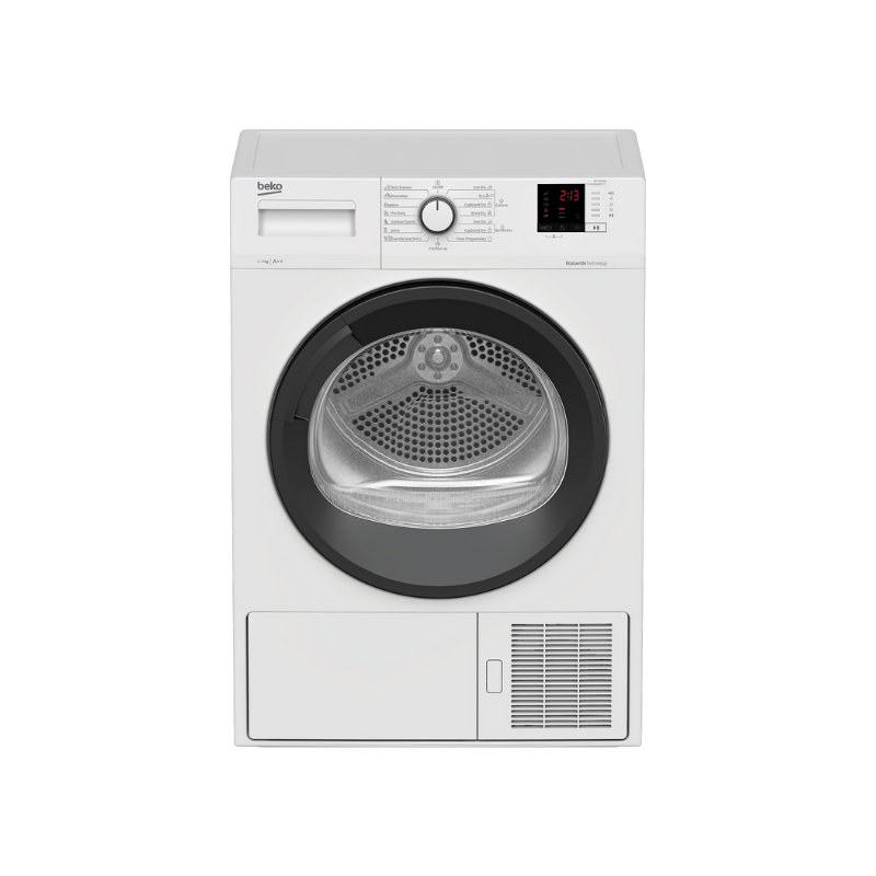 Beko Slim Tumble Dryer Heat Pump Sensor 7Kg White A++ DF7412PA
