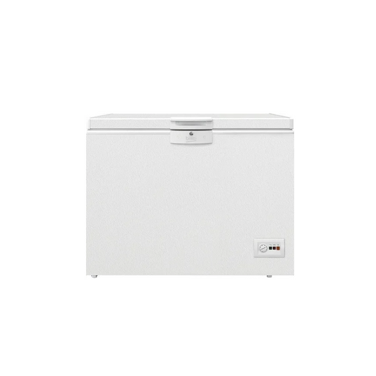 Beko Chest Freezer 298 L 110cm White Leather Effect HSM29540
