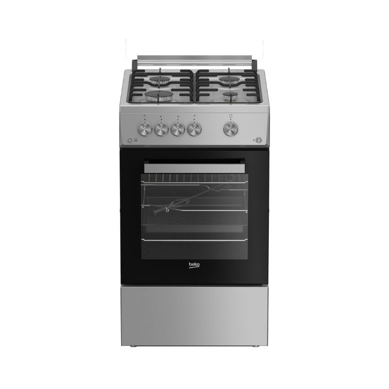 Beko Freestanding Gas Cooker 50cm x 60cm Silver FSGT52020DS