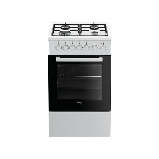 Beko Multifunctional Gas Cooker 50x60cm White FSM52120DW