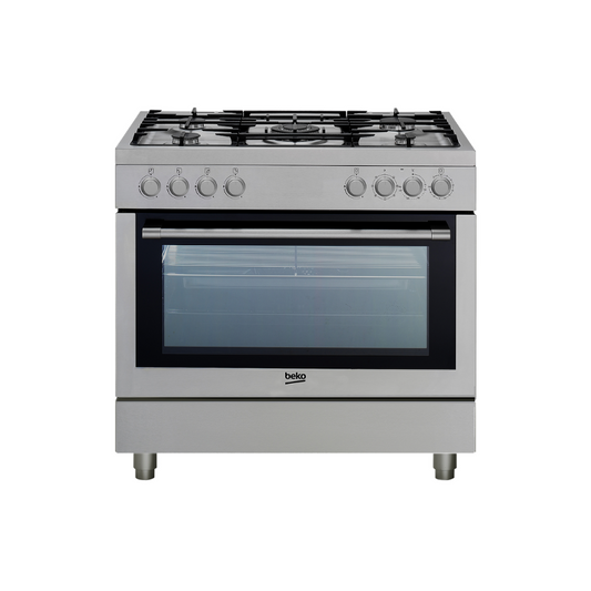 Beko Multifunctional Gas Cooker 90x60cm Stainless Steel GM15120DXPR