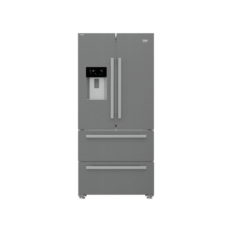 Beko American French Style Fridge Freezer with Water Dispenser GNE360520DX
