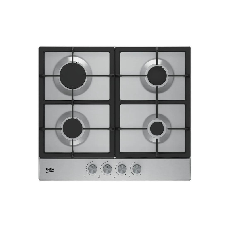 Beko Built-In Gas Hob 4 Zones 60cm Stainless Steel HIAG64225SX