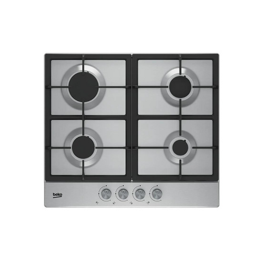 Beko Built-In Gas Hob 4 Zones 60cm Stainless Steel HIAG64225SX