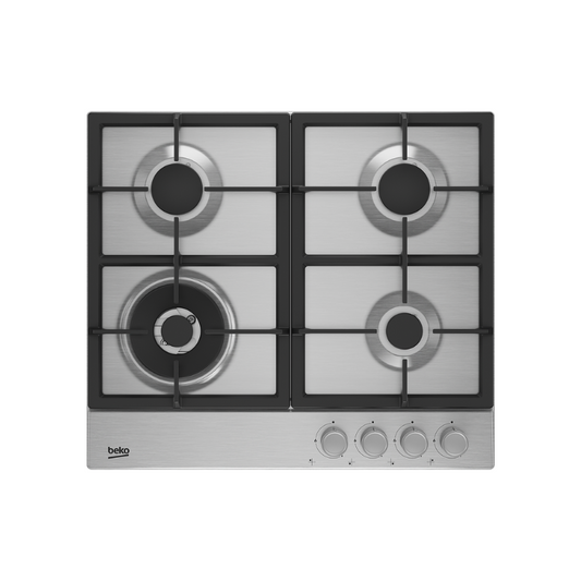 Beko Built-In Gas Hob Burner 60cm Stainless Steel HIAW64225SX