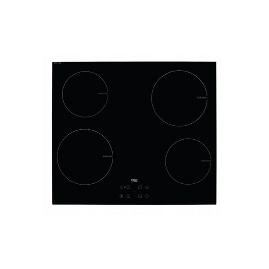 Beko Built-In 4 Zone Induction Hob 60cm Black Glass HII64401MT