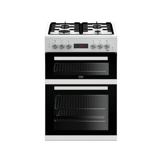 Beko Freestanding Double Oven Dual Fuel 60cm Cooker KDDF653W