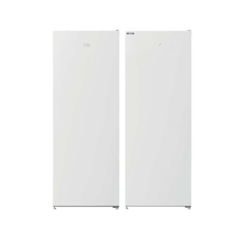 Beko Larder Fridge & Freezer Set White 145cm LSG4545W & RFNM200E40WN