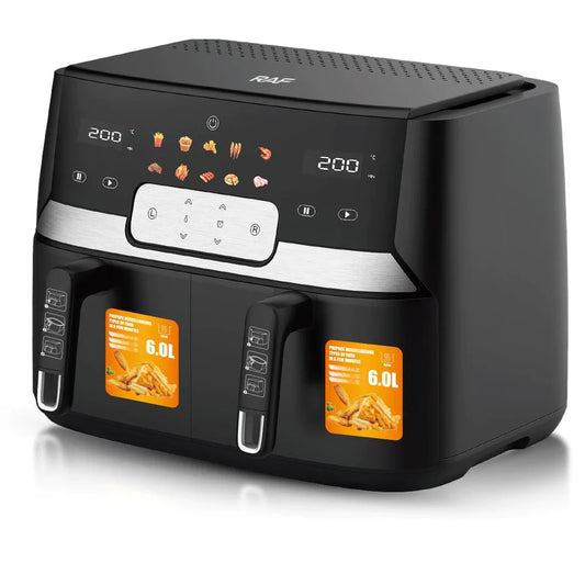 RAF Air Fryer Double Basket - 6L+6L | Digital Control