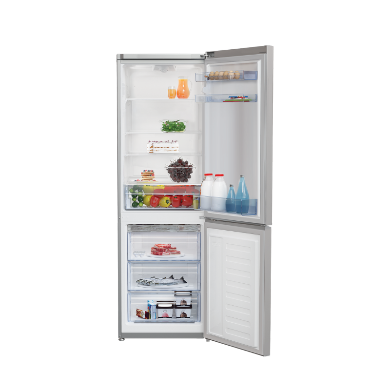 Beko Fridge Freezer Bottom Combi MinFrost Static Silver RCSA330K30XPN