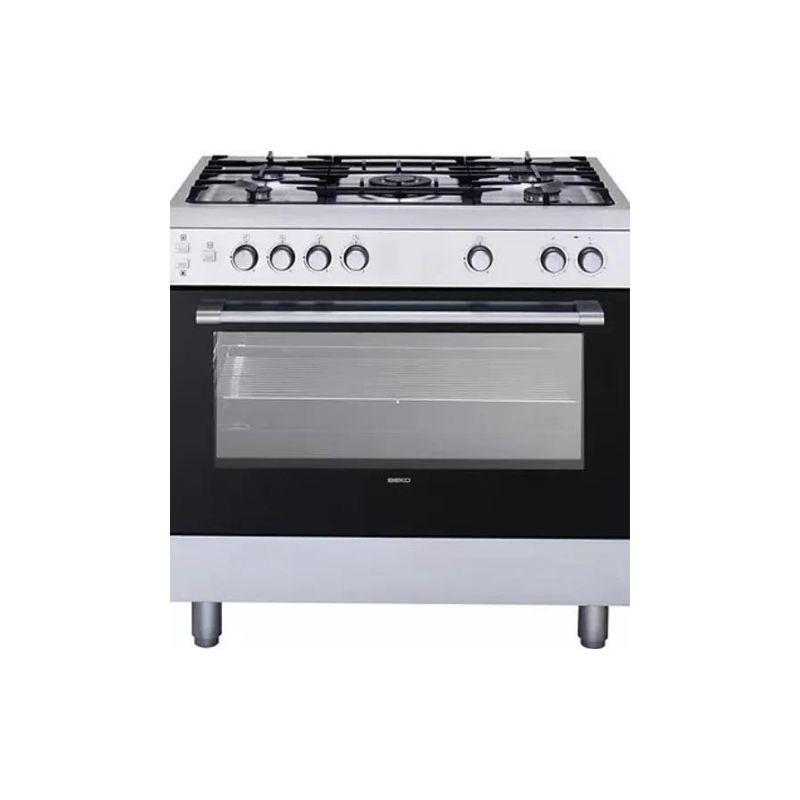 Beko Free Standing Stainless Steel Cooker 90cm x 60cm GG15120DXPR