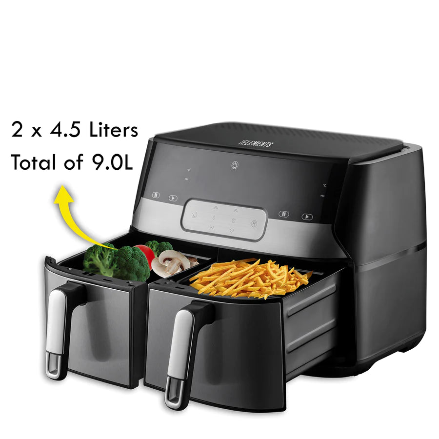 KB Elements Double Basket Air Fryer 4.5L + 4.5L with Digital Touch Screen