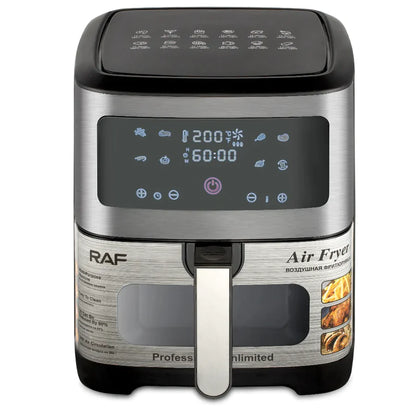 RAF 8L Stainless Steel Air Fryer with Digital Control