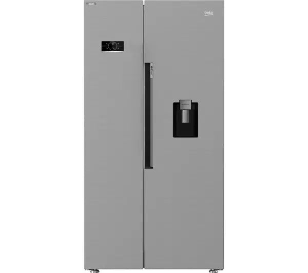 Beko American-Style Fridge Freezer Stainless Steel ASD2442VPS